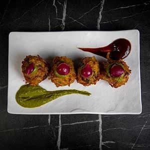 Spinach & Onion Bhajia